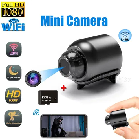1080P Mini Camera WiFi HD IP Night Vision Camcorder Home Security Video Audio