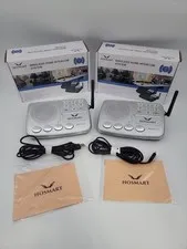 Lot of 2 Hosmart HY777 Wireless Home Intercom System One Power Cord