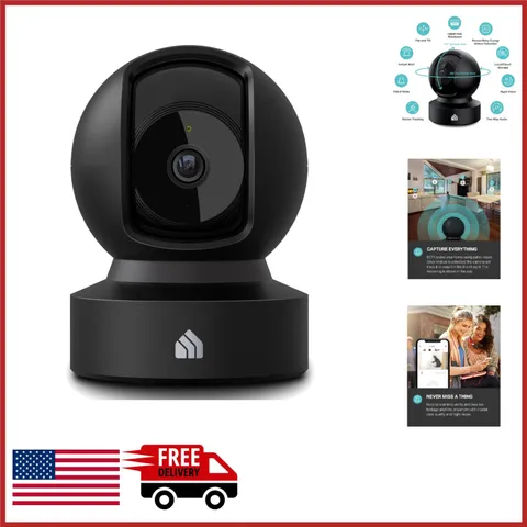 Indoor Pan/Tilt Security Camera 1080p with Motion Detection & Night Vision