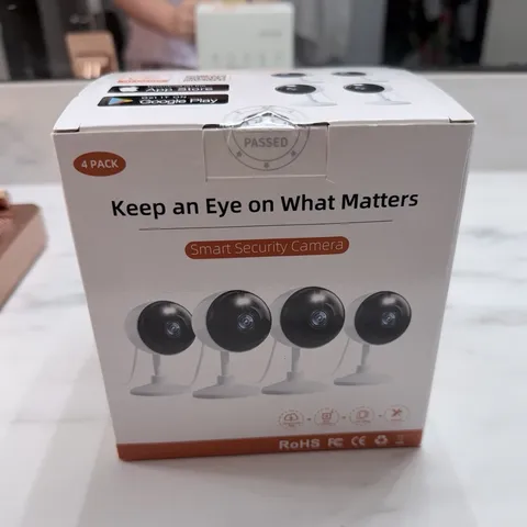 4 Pack Smart Security Camera USB Night Vision Indoor IP Surveillance
