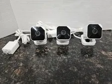 Abode Cam 2 Wi-Fi IP Security Cameras, White, Lot of 3, for Alarm System