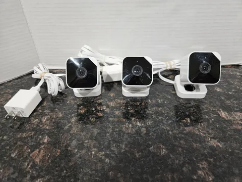 Abode Cam 2 Wi-Fi IP Security Cameras, White, Lot of 3, for Alarm System
