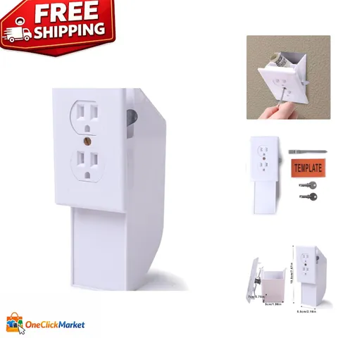 Portable Wall Socket Diversion Safe – Key Lock for Secure Storage of Valuables