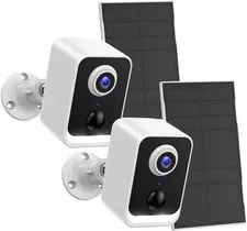 Security Cameras Wireless Outdoor: Solar Power Cameras for Home Security WiFi Ba