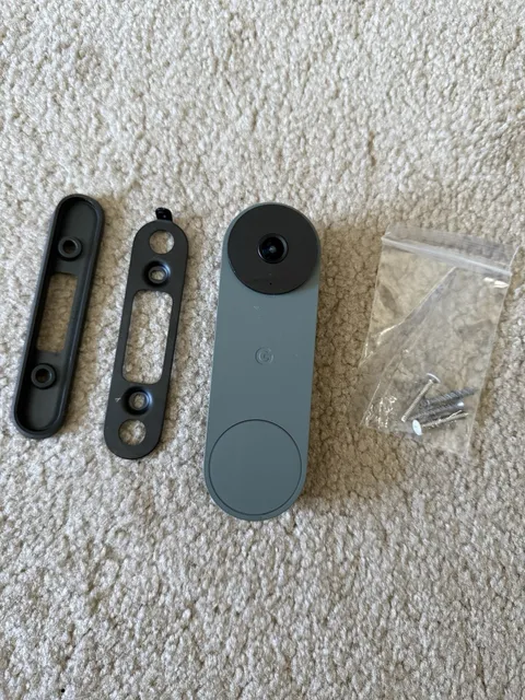 Google Nest Doorbell Ash Grey 2nd Generation Wired HD Video