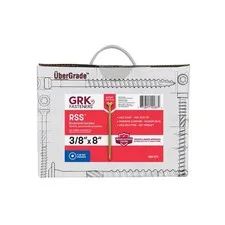 Grk Fasteners 3/8 In. In-Lb X 8 In. L Star Hex Head W-Cut Structural Screws