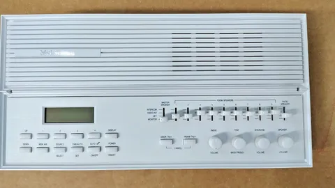 (NEW)  M&S MC 350 / Broan KN 350 AM/FM Radio Intercom Master Unit - White