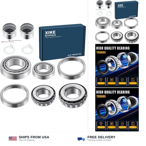 XiKe L68149 L6811 ＆ L44649 L44610 Trailer Bearings Wheel Hub Kit, 2 Sets | Fi...
