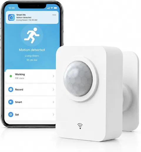 Wifi Motion Sensor for Home Security, Smart PIR Motion Detector with Free App Al