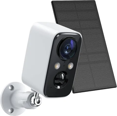 Solar Panel Security Cameras Wireless Outdoor - Battery Powered Cameras for Home