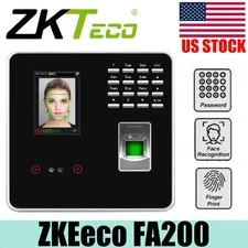ZKTeco FA200 TCP/IP Face Biometric Fingerprint Time Attendance Access Control