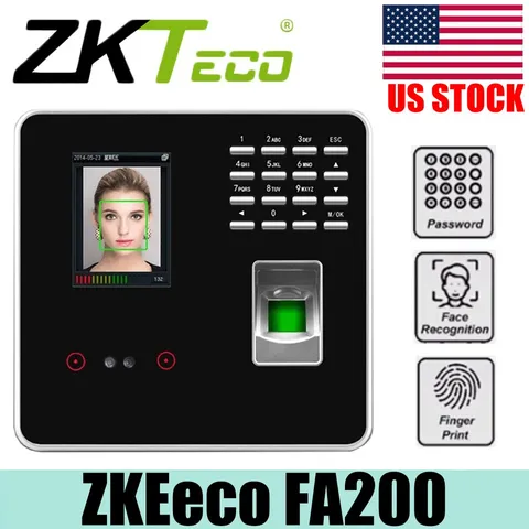 ZKTeco FA200 TCP/IP Face Biometric Fingerprint Time Attendance Access Control