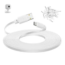 Smays 30 Ft Power Cord for Blink Mini 2 Security Camera, Blink Outdoor 4, Long U
