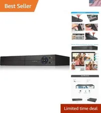 8CH Security DVR/NVR System with Multi-Format Video Input Options