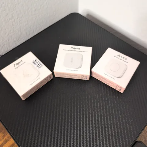 Aqara Vibration Sensor, Temperature And Humidity Sensors, Wireless Mini Switch
