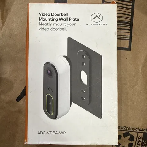 Alarm.com ADC-VDBA-WP Video Doorbell Mounting Wall Plate Black