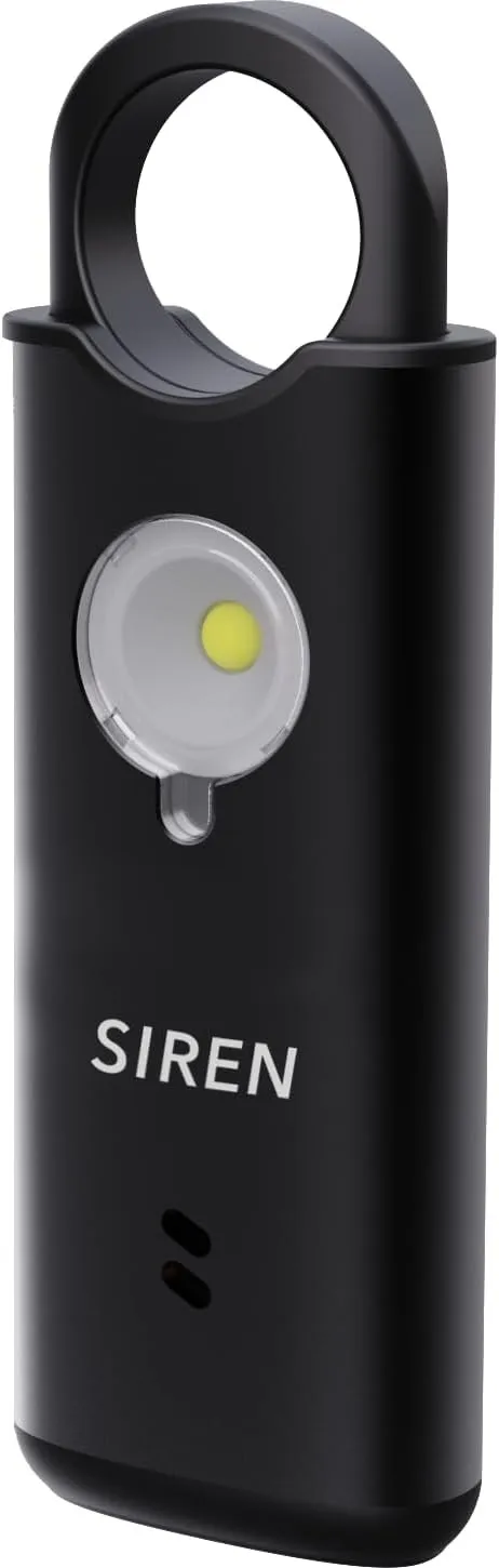 Personal Safety Alarm by Silent Beacon – 135dB Siren, Flashing Light, Pull & V