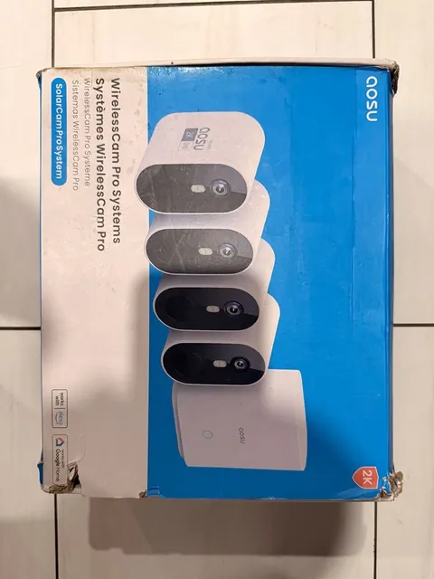 Aosu WirelessCam Pro System 2K Outdoor Security Camera 4-Camera Kit