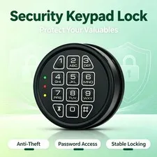Gun Safe Lock，Digital Electronic Black Keypad Lock for Safes - Easy to Install