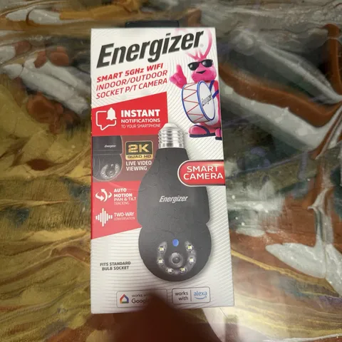 Energizer Smart 5GHz WiFi Indoor Outdoor PTZ Socket Camera 2K HD EOP1-1001