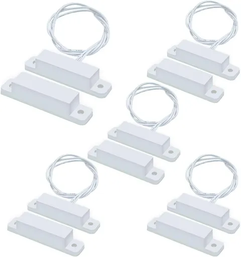 5 Sets Magnetic Contacts Wired Window Door Contact Sensor Magnetic Reed Switch N