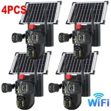 Camara De Seguridad Solar Inalambricas Para Exterior Con Vision Nocturna y Audio
