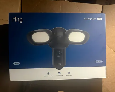 Ring Floodlight Cam Wired Pro Black | NEW Factory Sealed | 3D Motion Detection |