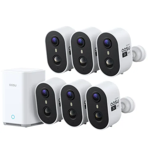 aosu Outdoor Security Cameras Wireless Home Surveillance System with...