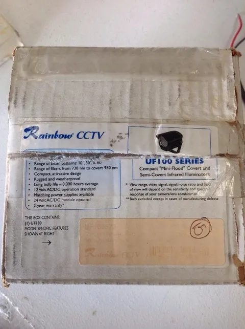 Rainbow CCTV UF100 Series Compact Infrared Illuminator UF100673