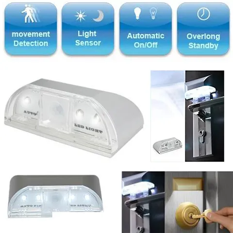 Keyhole Motion Sensor Light PIR LED Battery Operated Wireless Door Lock Lamp TCW
