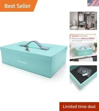 Lightweight Key Locking Safe Box - 0.17 Cu Ft Fire-Resistant Security Solution