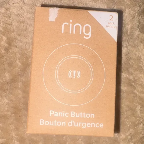Ring Panic Button 2-Pack, Beige, Battery Powered Panic Type, Model Panic Button