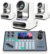 4K NDI PTZ Camera and Controller Bundle/Kits, 4K 20X AI Auto Tracking NDI Sdi/Hd