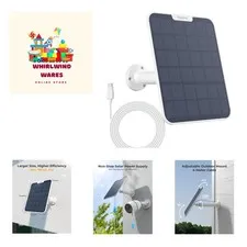 Durable Monocrystalline 6W Solar Panel – 360° Adjustable for Maximum Absorption