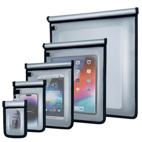 Faraday Bags 5 Sizes Fireproof Waterproof Signal Blocker Pouch - Anti-Theft RFID