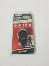 NEW SABRE Personal Alarm with Clip and LED Light w 120dB Black Weatherproof 
