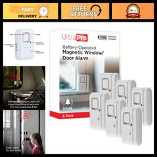 6 Pack Wireless Window & Door Alarms - DIY Home Security Burglar Alert System