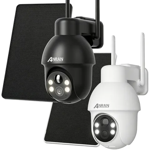 ANRAN 5MP Outdoor Wireless Security Camera Solar Battery WIFI Color Night Vision