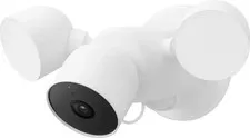 Google Nest Cam Outdoor Surveillance Camera - Snow, (with Floodlight) - VG READ