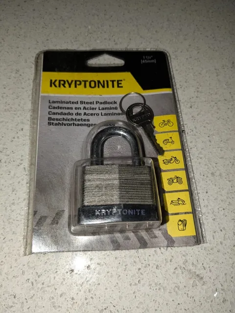 NEW Ingersoll Rand Kryptonite 45mm Laminated Steel Padlock, made in China