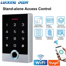 Tuya Smart WiFi Door Access Control Fingerprint Keypad with NFC/IC/RFID Card Rea