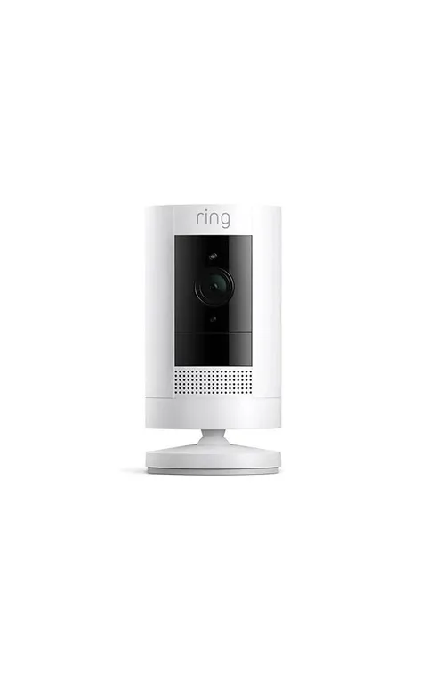 Ring Stick Up Cam Outdoor Security Camera Color Night Vision Alexa White WiFi