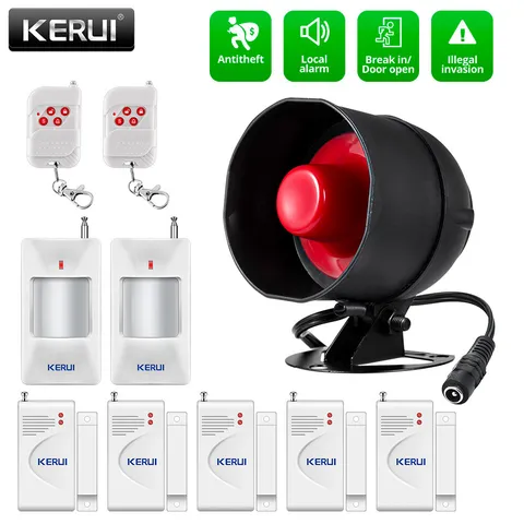 433MHz Wireless House Store Indoor Outdoor Alarm Siren Burglar Security System
