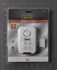 Defiant Pool Door Gate Alarm Easy Install Bypass Option Loud Alarm Water Safety