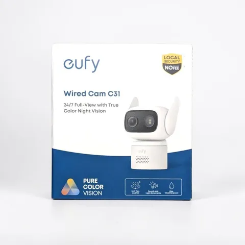 Anker Eufy C31 Wired Security Camera 360° Full HD 2MP IP66 Indoor Outdoor White