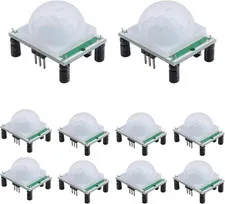 10 Packs PIR Motion Sensor HC-SR501 Infrared Human Body Detector Module, Adjusta