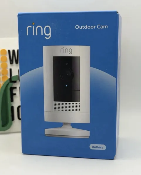 Ring Battery Outdoor Cam 2.4GHz WiFi White App Control New & Sealed