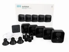 Blink Outdoor 5 Camera Home Security System With Mounting Hardware And Charger