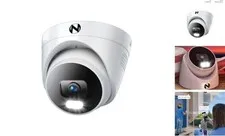  Add On Wired IP 4K HD Indoor/Outdoor Deterrence Dome Camera with Dome -1 Pack