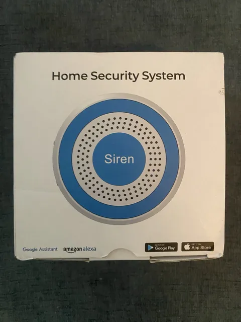 Smart Life Wi-Fi Home Security System Siren Kit, Alexa/Google, White 5pc